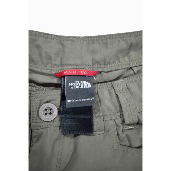 The North Face Wns Hiking Shorts Size 0 Khaki Outdoor Utility Hiking Gorpcore - Picture 9 of 9